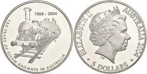 Australien 5 Dollars, 2004, 150 Jahre ... 