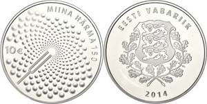 Estonia 10 Euro, 2014, Miina Härma, in the ... 