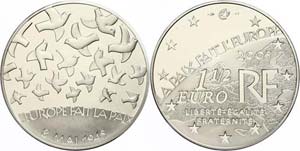 France 1, 5 Euro, 2005, 60. anniversary of ... 