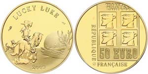 France 50 Euro, 2009, Gold, Lucky booby ... 