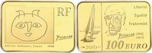France 100 Euro, 2010, Gold, bullion coin, ... 