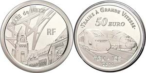 France 50 Euro, 2011, railroad in France - ... 