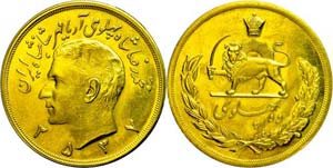 Coins Persia 10 Pahlavi (81, 21g), Gold, ... 