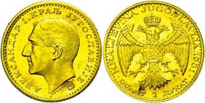 Ducat, 1931, Alexander I., with countermark ... 