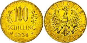 Austria 1st Republic 1918-1938 100 Shilling, ... 