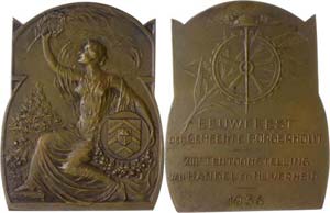 Medallions Germany after 1900 Bronze badge ... 