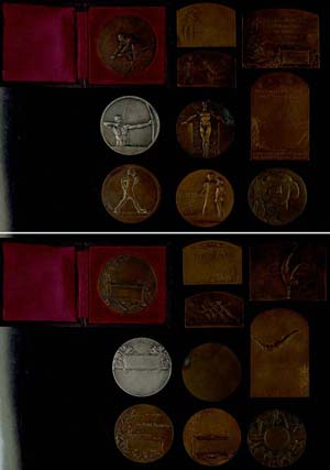 Medallions foreign after 1900 Athletics, lot ... 
