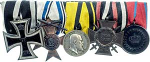Medal ribbon with Wuerttemberg silver ... 
