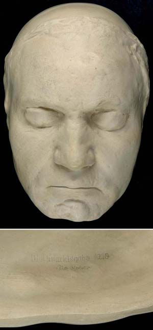 Ludwig van Beethoven, death-mask ... 