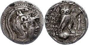 Ancient Greek coins Attic, Athen, ... 