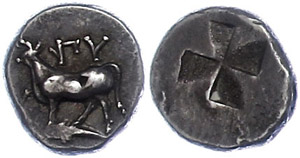 Ancient Greek coins 416-357 BC, 1/2 siglos, ... 