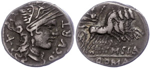 Coins Roman Republic Cn. Domitius, Q. ... 