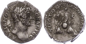 Coins from the Roman provinces Caesarea, ... 