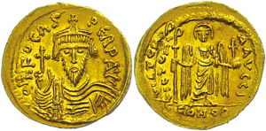 Coins Byzantium Phocas, 602-610, solidus ... 