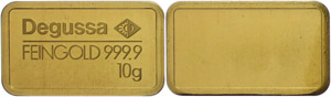 Medallions Germany after 1900 Gold bar (10 ... 