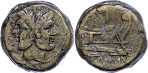 Coins Roman Republic Anonymous, As (49, ... 