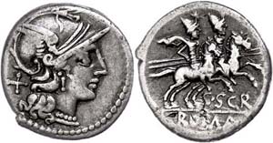 Coins Roman Republic C. Scribonius?, ... 