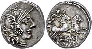 Coins Roman Republic C. Porcius Cato, ... 