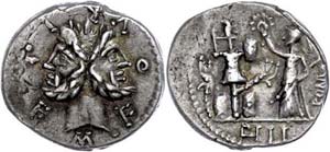 Coins Roman Republic M. Fourius L. f. ... 