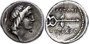 Münzen Römische Republik M. Plaetorius M. ... 