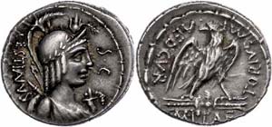Münzen Römische Republik M. Plaetorius M. ... 