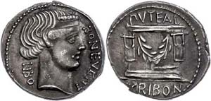 Münzen Römische Republik L. Scibonius ... 