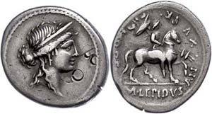 Coins Roman Republic M. Aemilius Lepidus, ... 