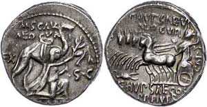 Coins Roman Republic M. Aemilius Scaurus, P. ... 