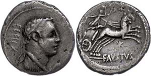 Coins Roman Republic Faustus Cornelius ... 