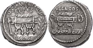Coins Roman Republic Q. Pompeius Rufus, ... 