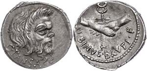 Münzen Römische Republik D. Postumius ... 