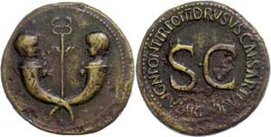 Coins Roman Imperial period Drusus junior, ... 