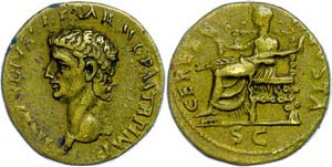 Coins Roman Imperial period Claudius, 41-54, ... 