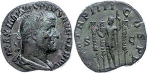 Coins Roman Imperial period Maximinus Thrax, ... 