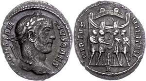 Coins Roman Imperial period Constantius I., ... 