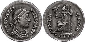 Coins Roman Imperial period Gratianus, ... 