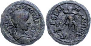 Coins from the Roman provinces Mysia, Germe, ... 