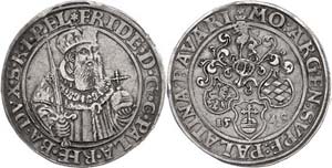 Pfalz Kurfürstentum Taler, 1548, Friedrich ... 