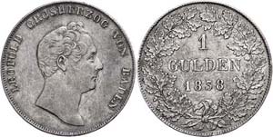 Baden Gulden, 1838, Carl Leopold Friedrich, ... 
