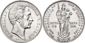 Bayern 2 Gulden, 1855, Maximilian II., ... 