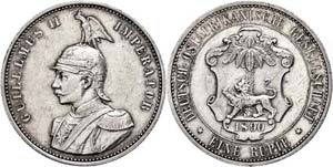 Münzen der deutschen Kolonien DOA, Rupie, ... 