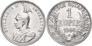 Coins German Colonies DOA, Rupee, 1906, ... 