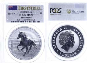 Australia Dollar, 2014, P, Stock Horse, in ... 