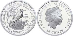 Australia 50 cents, 2015, 25. years ... 