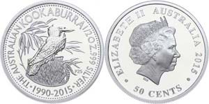 Australia 50 cents, 2015, 25. years ... 