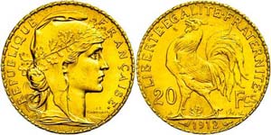 France 20 Franc, Gold, 1912, Paris, 3. ... 