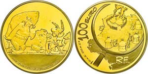 France 100 Euro, Gold, 2013, Asterix, in ... 