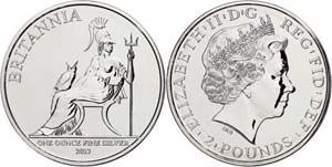 Great Britain 2 Pounds, 2013, Britannia, 1 ... 