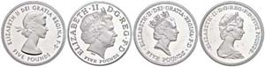Great Britain Set to 4x 5 Pounds, 2013, ... 
