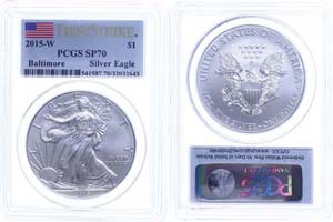 Coins USA Dollar, 2015, W, Silver eagle, in ... 